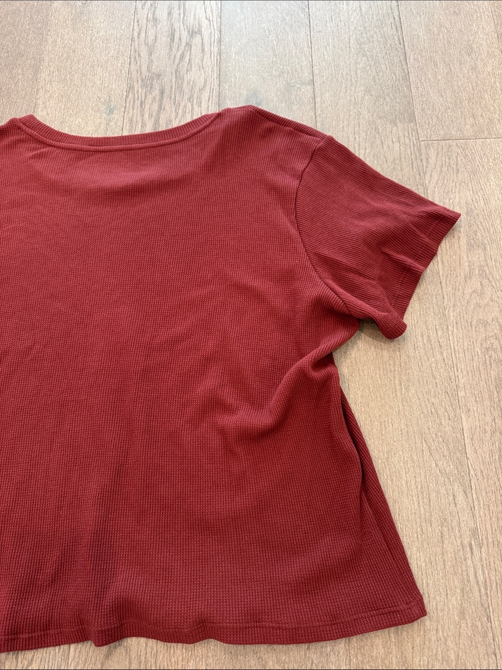 NWT Butterfly Dream Festival Crop Short Sleeve Burgundy Women’s 3X Summer Top - Picture 9 of 11